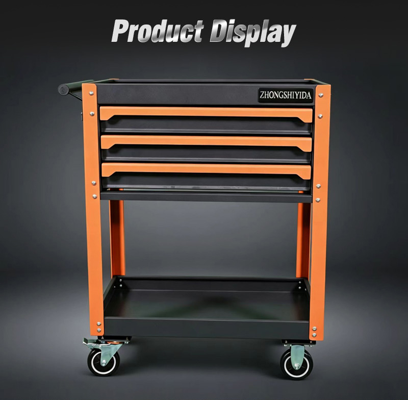 3 Drawer Parts Cart (عربة قطع غيار بـ3 درجًا) – 31.1KG 750×485×880mm for UAE Auto Repair Workshop 040详情 03