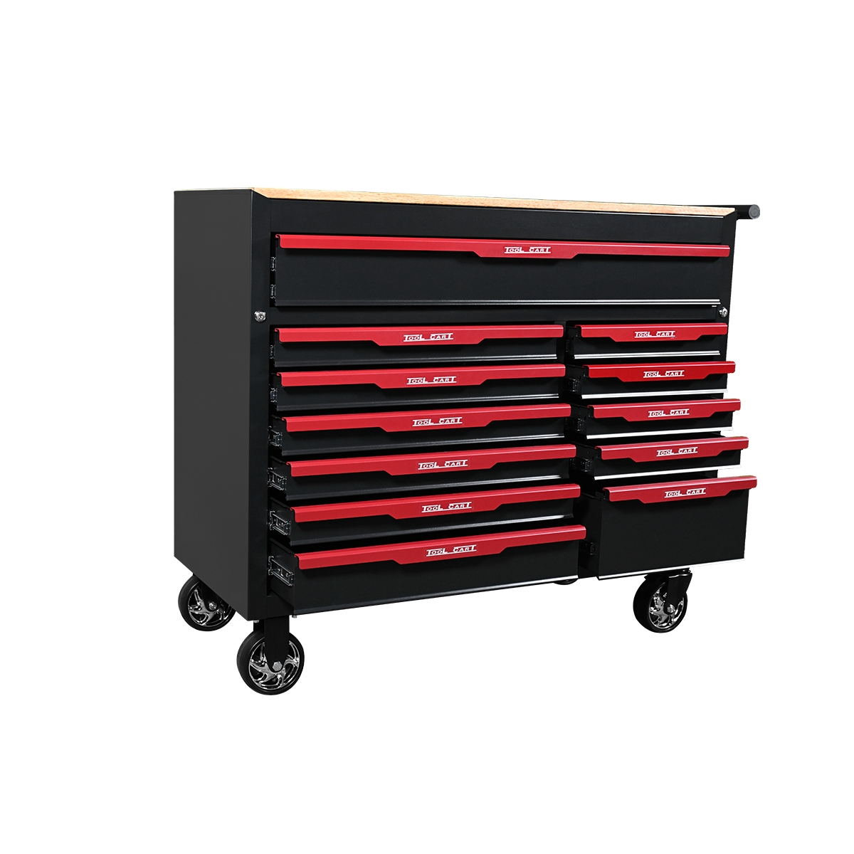 12 drawer tool trolley with wooden worktop 3 12 drawer tool trolley with wooden worktop 3