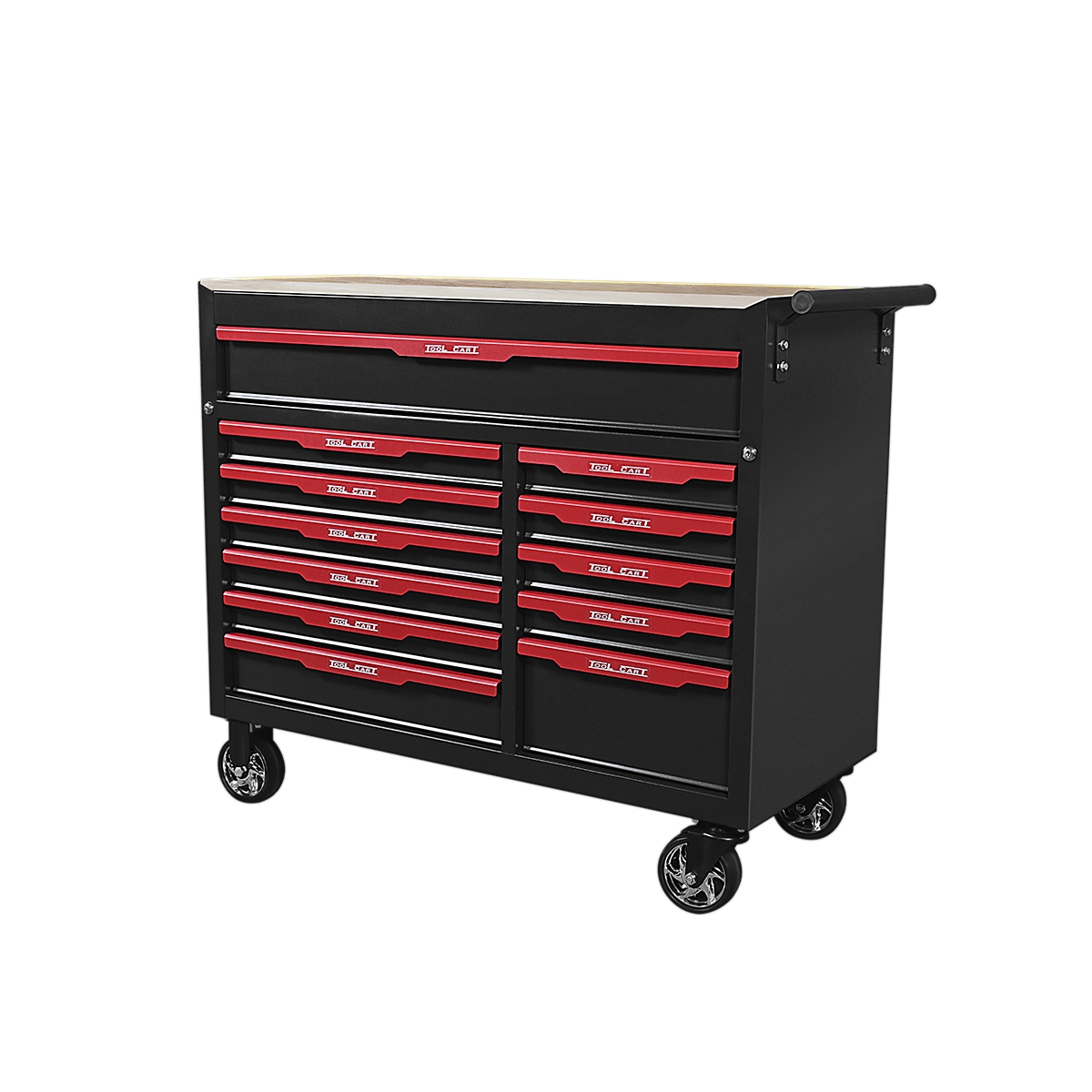 12 drawer tool trolley with wooden worktop 4 12 drawer tool trolley with wooden worktop 4