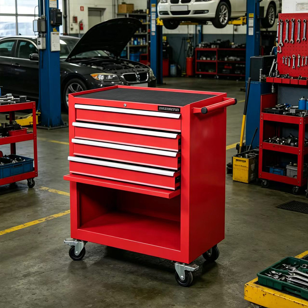 4 Drawer Tool Trolley (عربة أدوات بـ4 درجًا) – 22KG 660×375×830mm for UAE Home Garage 2