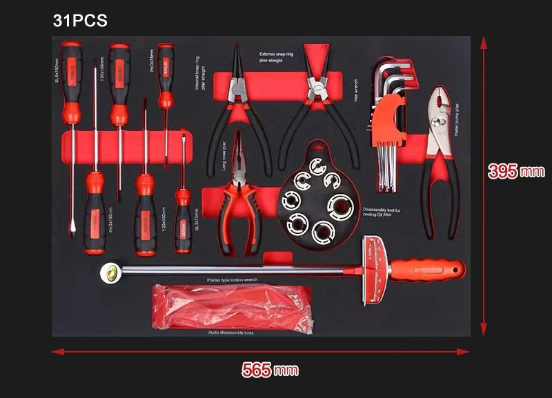 Professional 158 Pcs EVA Foam Tool Tray Set Mechanic Tool Kit with Drawer Organizers for Auto Repair a14898ab867dacedba207c4836ad2c95