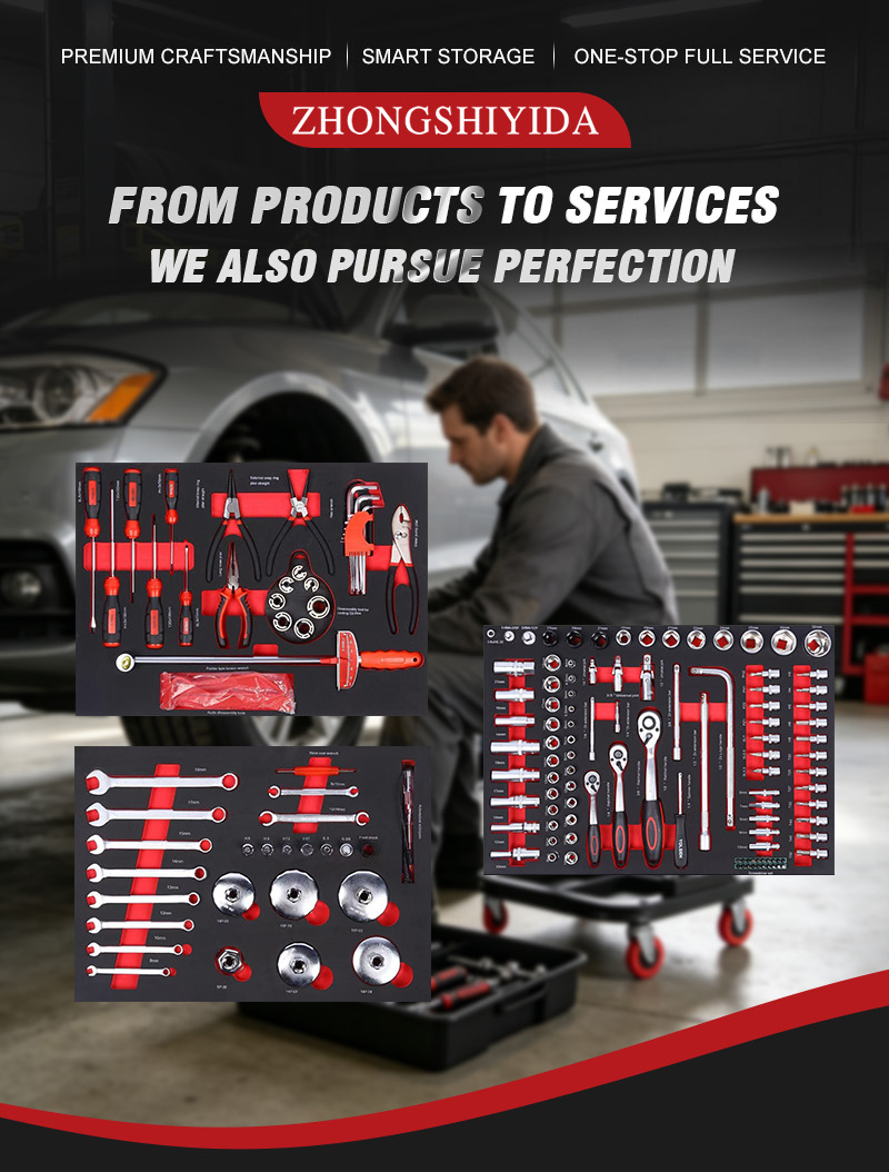 Professional 158 Pcs EVA Foam Tool Tray Set Mechanic Tool Kit with Drawer Organizers for Auto Repair d769f1f20486f3f6b98f5698353e5af1