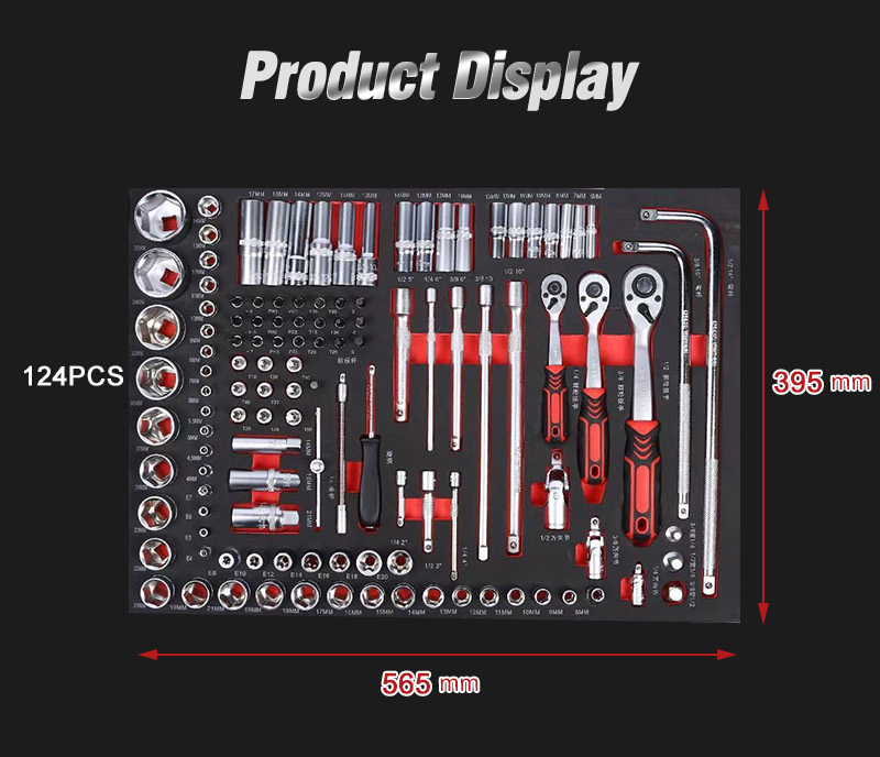 333 Pieces Comprehensive Hand Tool Set with 5 Heavy Duty EVA Foam Trays Modular Cabinet Drawer Organizer 微信图片 20260604145907 676 62