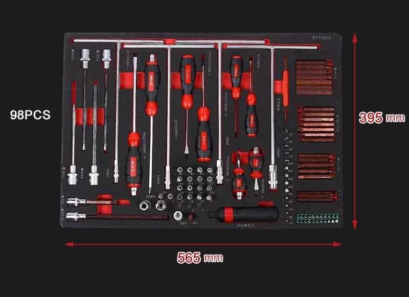 333 Pieces Comprehensive Hand Tool Set with 5 Heavy Duty EVA Foam Trays Modular Cabinet Drawer Organizer 微信图片 20260604145911 677 62