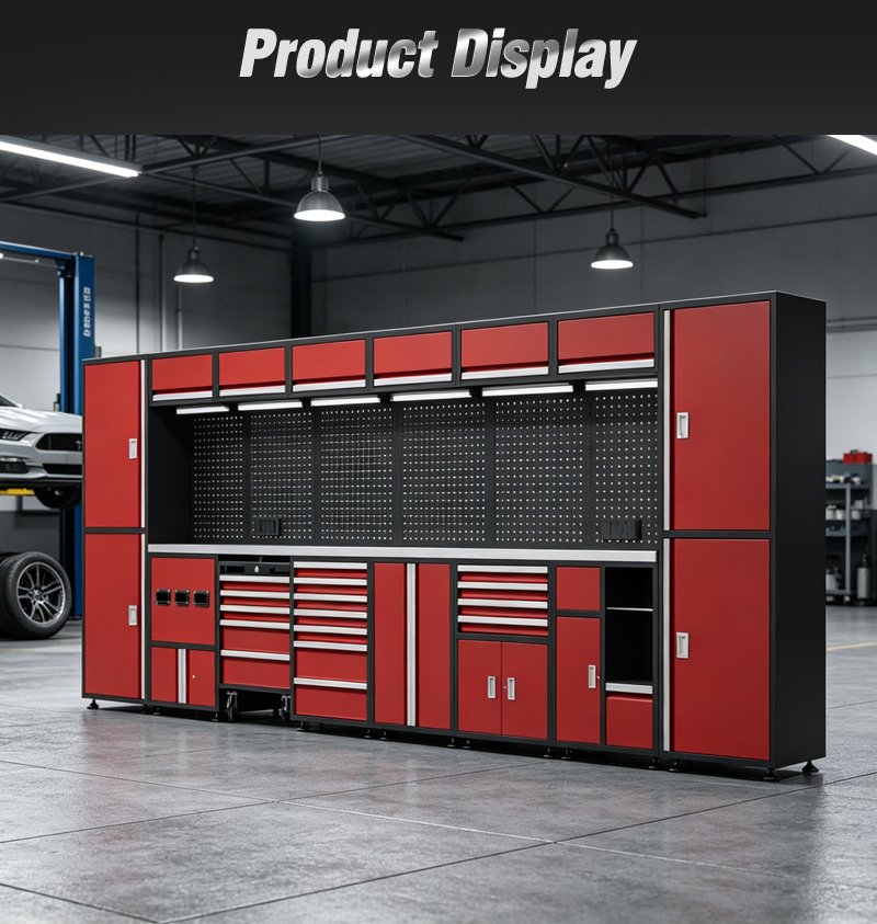 Modular Tool Cabinet Lockable Garage Organization System Heavy Duty Rolling for Industrial Workshop Storage Shop 组合柜详情 03