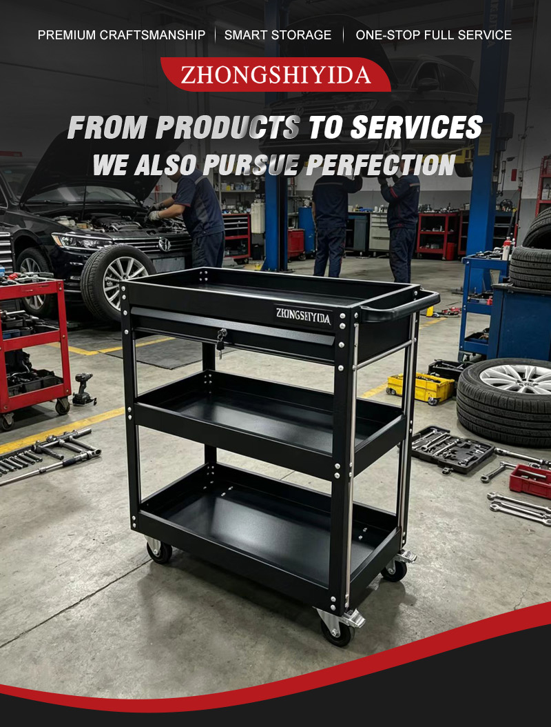 Parts Cart (عربة قطع غيار) – 12.5KG 760×355×790mm for UAE Auto Repair Workshop 详情 01