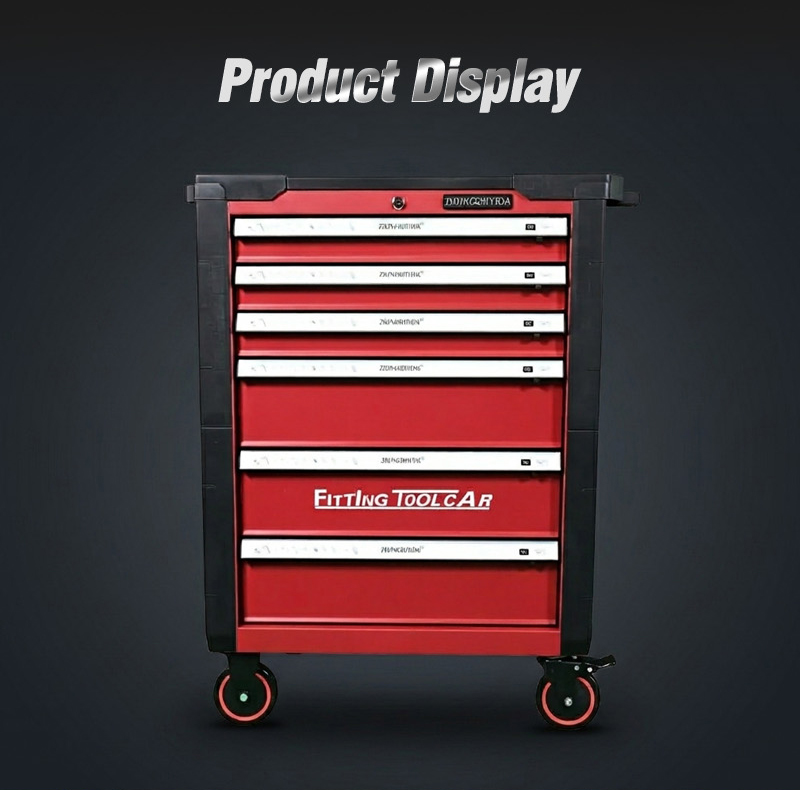 6 Drawer with Plastic Top Tool Trolley (عربة أدوات بـ6 درجًا وسطح بلاستيكي) – 54.3KG 855×480×995mm for UAE Home Garage 详情 03