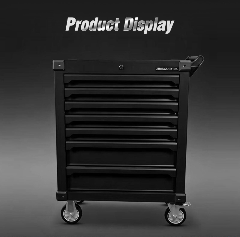 Best Selling 7 Drawer Lockable Tool Trolley (عربة أدوات بـ7 درجًا قابلة للقفل) – 48.2KG 810×485×950mm for Dubai Auto Repair 详情 03