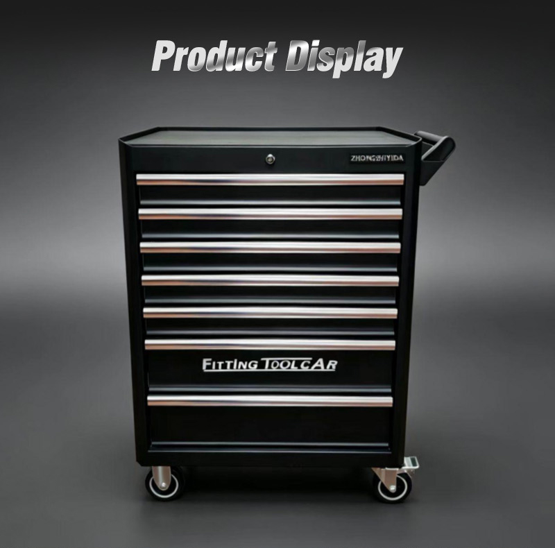 New 7 Drawer Aluminum Alloy Trim Tool Trolley (عربة أدوات بـ7 درجًا) – 44.7KG 755×470×935mm for Dubai Auto Repair 详情 03