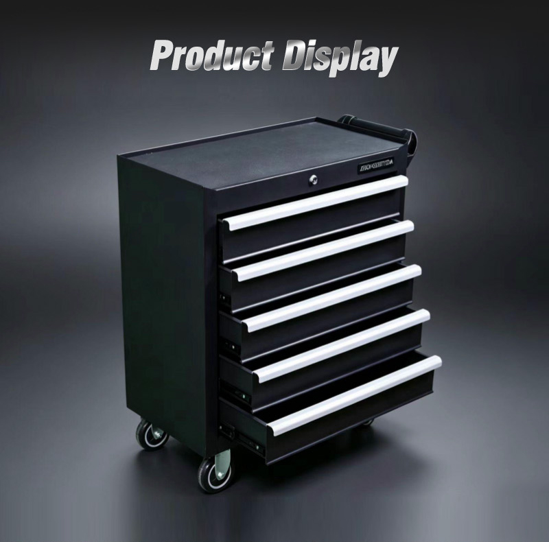 5 Drawer Tool Trolley (عربة أدوات بـ5 درجًا) – 25.9KG 725×335×785mm for UAE Home Garage 详情 03