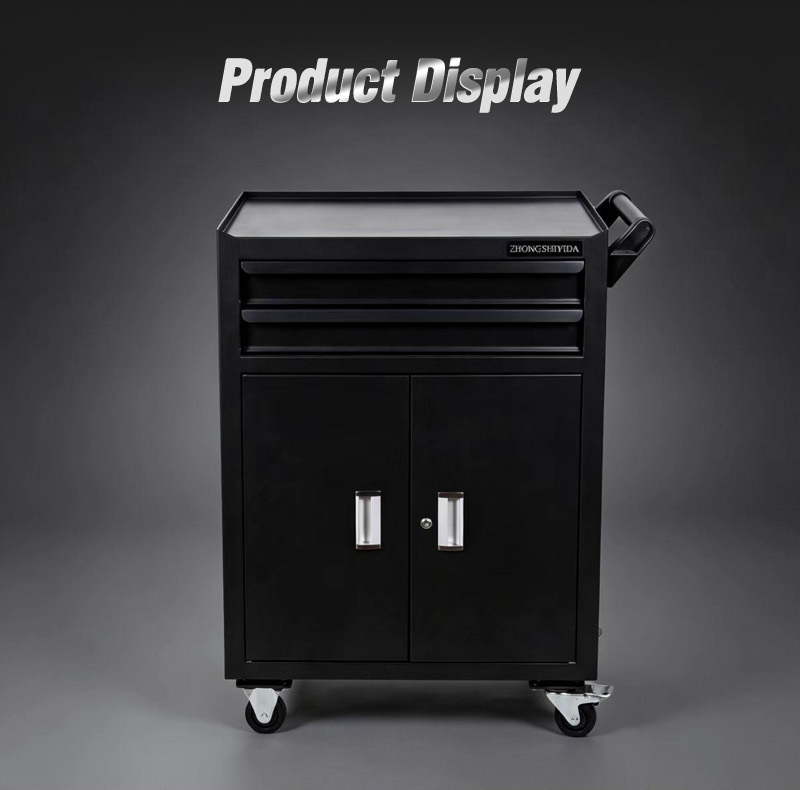 Extra Tall Closed Storage Tool Trolley (عربة أدوات) – 23.1KG 725×400×935mm for UAE Home Garage 详情 03