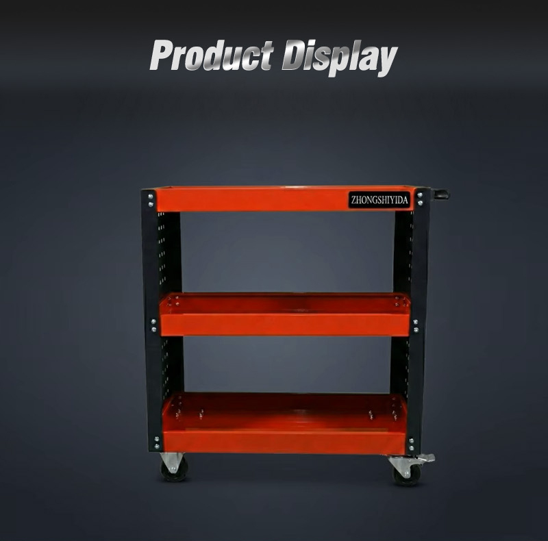 Full Mesh Parts Cart (عربة قطع غيار) – 13.7KG 770×390×780mm for UAE Auto Repair Workshop 详情 03