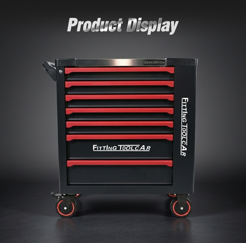 Heavy Duty 7 Drawer Tool Trolley (عربة أدوات بـ7 درجًا) – 56.9KG 855×460×910mm for Dubai Auto Repair 详情 03