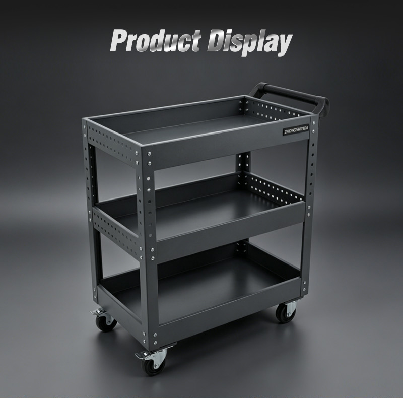 Premium Heavy Duty Parts Cart (عربة قطع غيار) – 15.9KG 795×395×87mm for UAE Auto Repair Workshop 详情 03