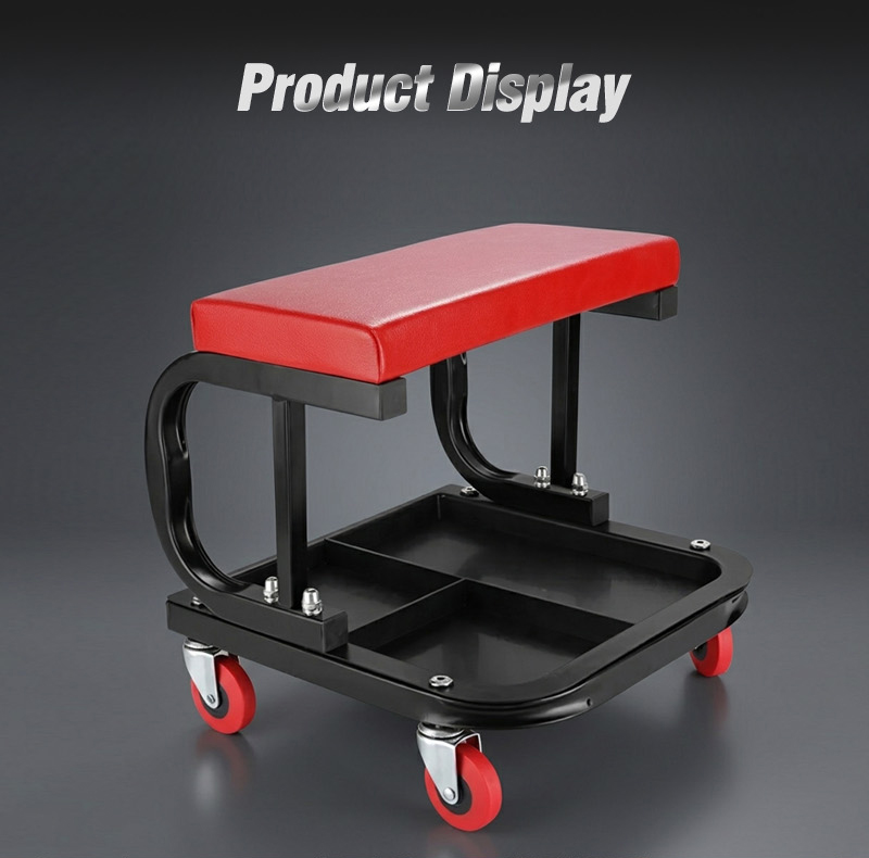 Mechanic 4-Wheel Stool with Storage Compartments for Car Repair Shop (كرسي ميكانيكي) – 3.5KG 350×340×360mm for Dubai Garage 详情 03