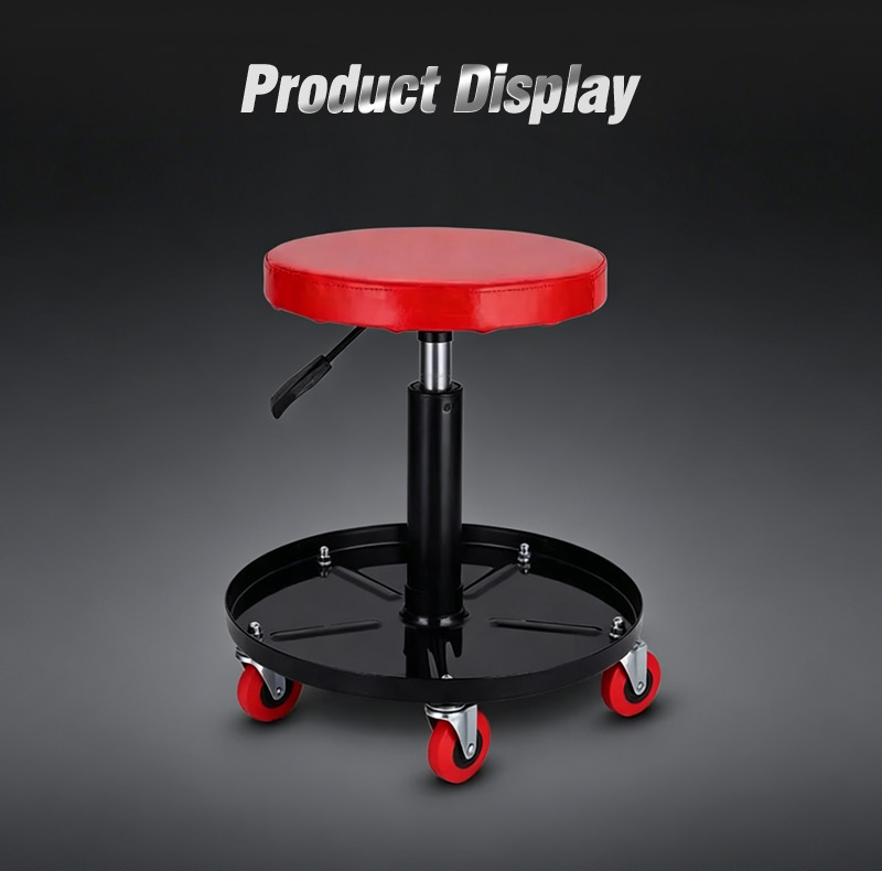 Adjustable Rolling Car Repair Stool Pneumatic Mechanic Roller Seat (كرسي ميكانيكي) – 5.14KG 380×380×450mm for Dubai Garage 详情 03