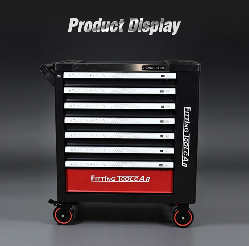 Stainless Steel Rounded Edge Aluminum Alloy Trim with Side Cabinet Tool Trolley (عربة أدوات ستانلس ستيل بحواف دائرية) – 56.3KG 860×460×910mm for UAE Home Garage 详情 03