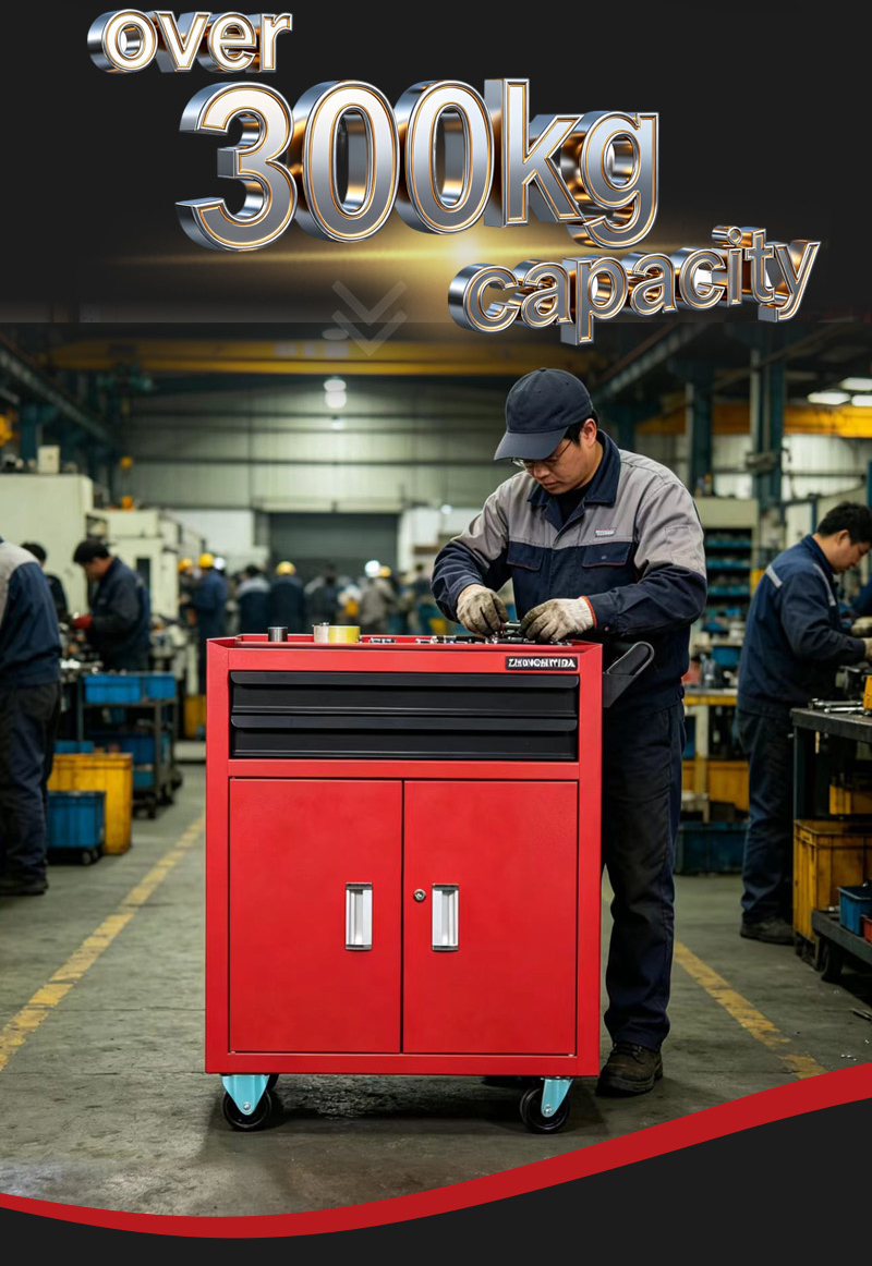 Closed Storage Tool Trolley (عربة أدوات) – 19.6KG 725×400×810mm for UAE Home Garage 详情 06