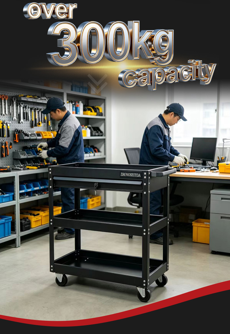 Parts Cart (عربة قطع غيار) – 12.5KG 760×355×790mm for UAE Auto Repair Workshop 详情 06